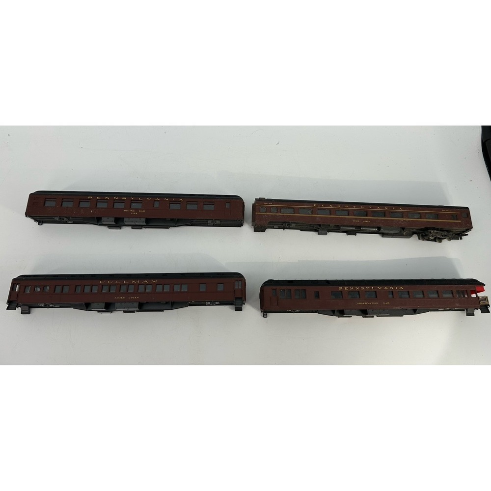 Rivarossi HO Scale Pennsylvania Railroad Assorted Passenger Cars Lot Of 4